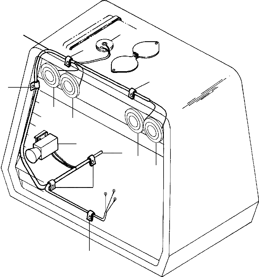 Схема запчастей Komatsu GD530A - ЗАДН. ЭЛЕКТРОПРОВОДКА ЭЛЕКТР.