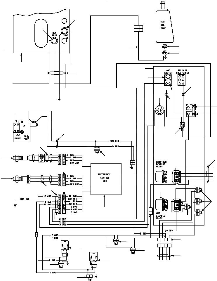 Схема запчастей Komatsu GD530A - AWD ЭЛЕКТРОПРОВОДКА DIAGRAM ЭЛЕКТР.