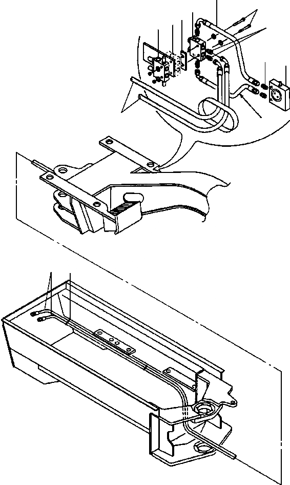 Схема запчастей Komatsu GD530A - ЗАДН. ВСПОМОГ. ЛИНИЯ АКТУАТОРАS ГИДРАВЛS