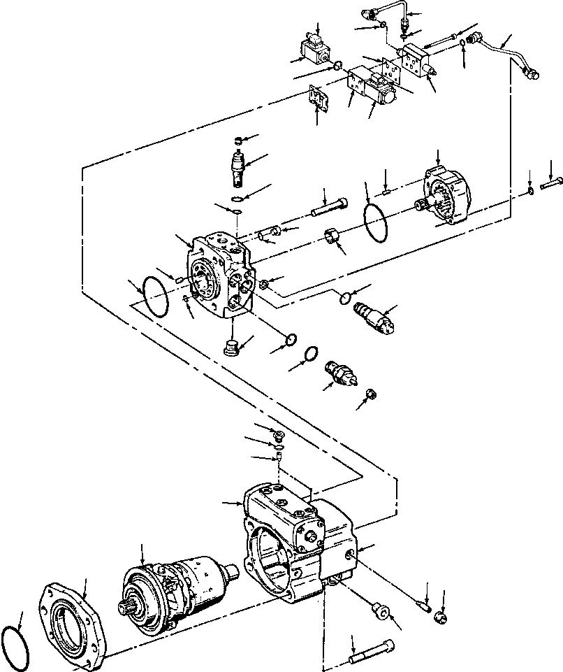 Схема запчастей Komatsu GD530A - AWD НАСОС ГИДРАВЛS
