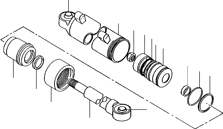 Схема запчастей Komatsu GD530A - УКЛОН. КОЛЕСА ЦИЛИНДР ГИДРАВЛS