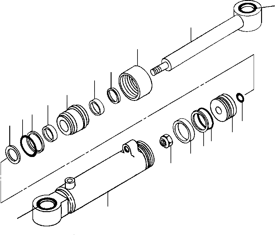 Схема запчастей Komatsu GD530A - ARTICULATION ЦИЛИНДР ГИДРАВЛS