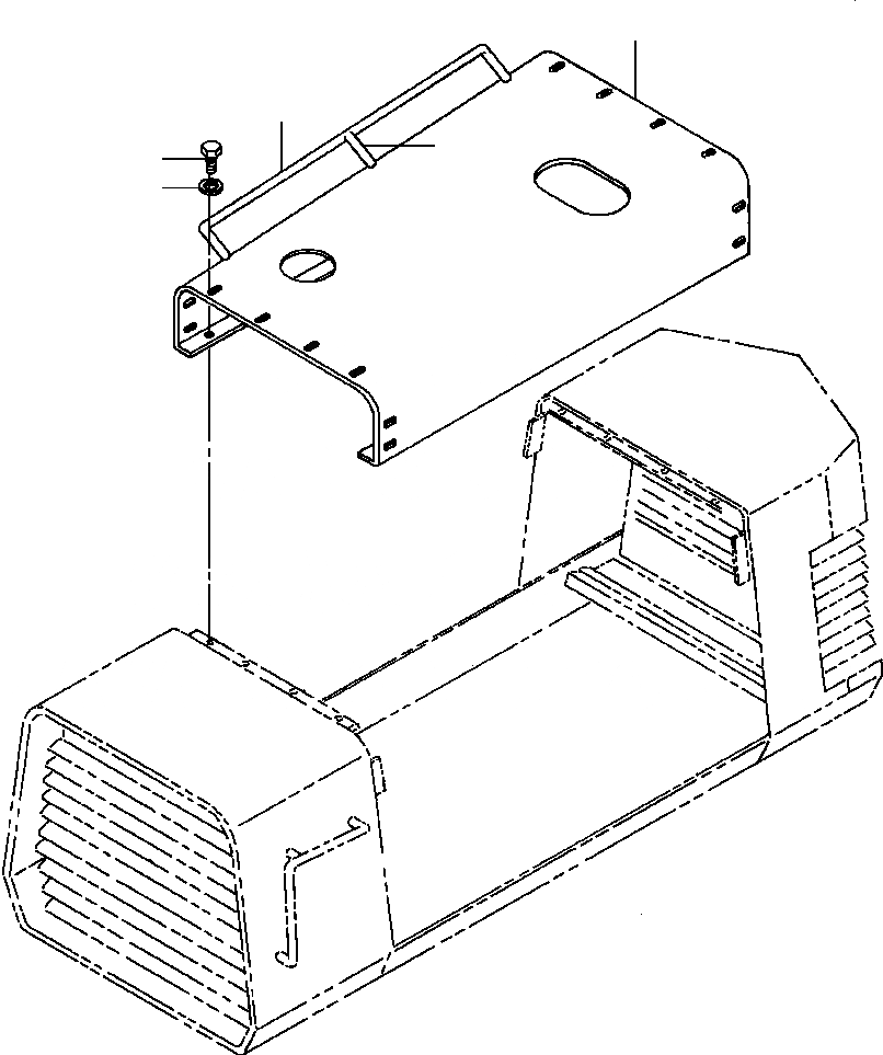 Схема запчастей Komatsu GD530A - КАПОТ TOP заводской номер 9 И UP SUPERSTRUCTURE