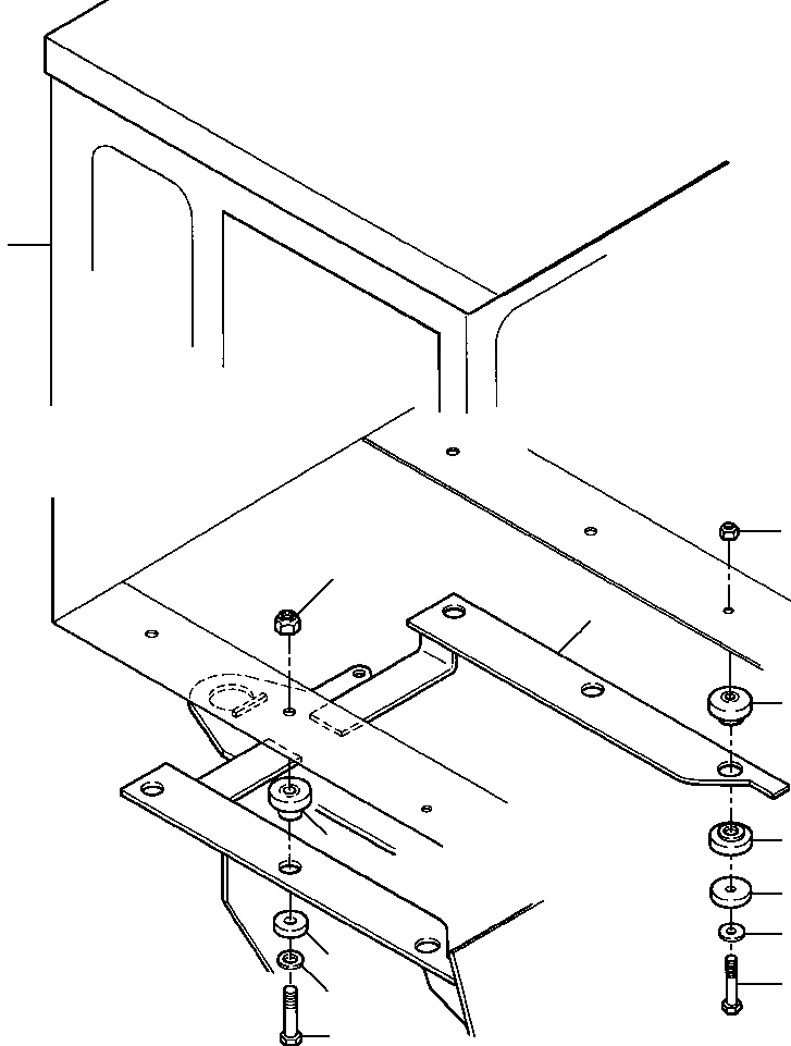 Схема запчастей Komatsu GD530A - КАБИНА УСТАНОВКА SUPERSTRUCTURE