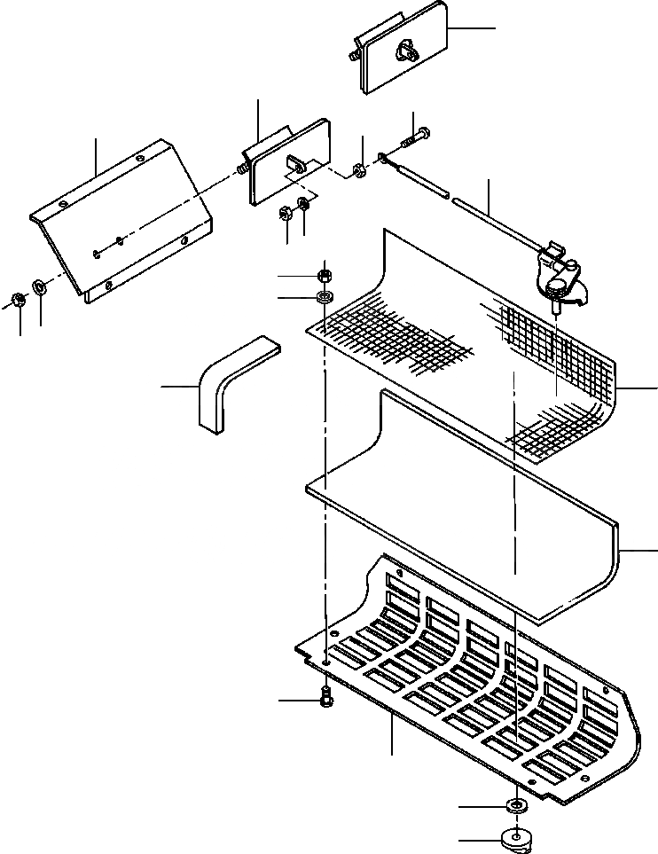 Схема запчастей Komatsu GD530A - КАБИНА ВЕНТИЛЯТОР С КОНДИЦ. SUPERSTRUCTURE
