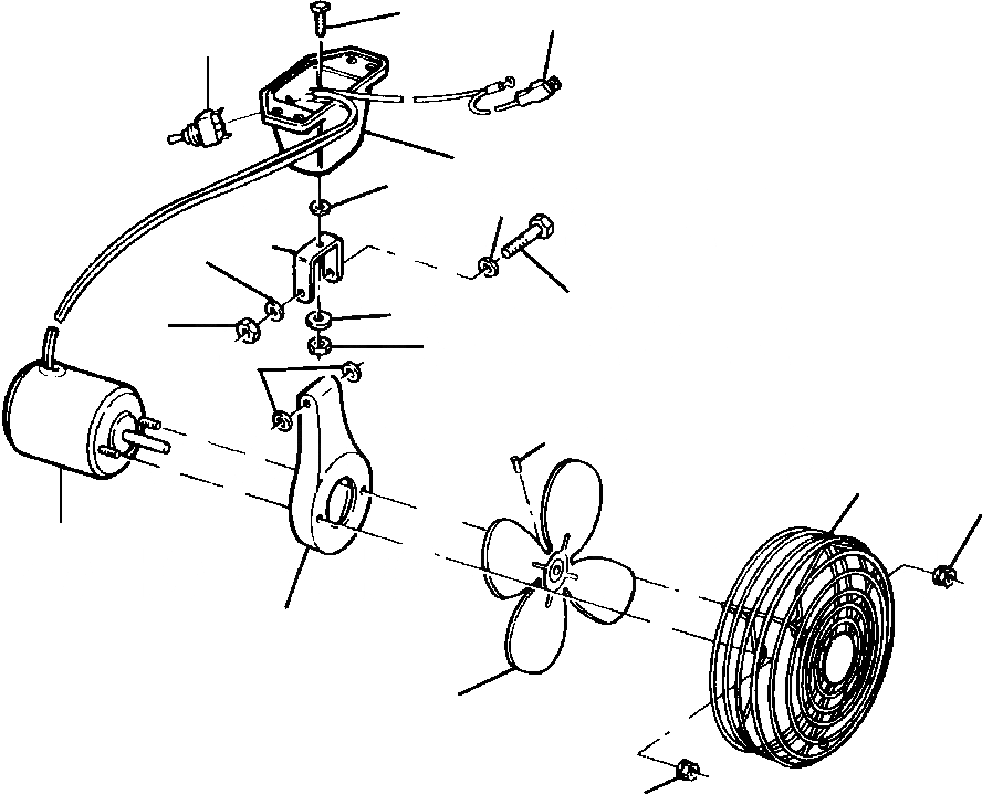 Схема запчастей Komatsu GD530A - АНТИОБЛЕДЕНИТЕЛЬ ВЕНТИЛЯТОР ПЕРЕДН. & ЗАДН. - заводской номер 99 И DOWN SUPERSTRUCTURE