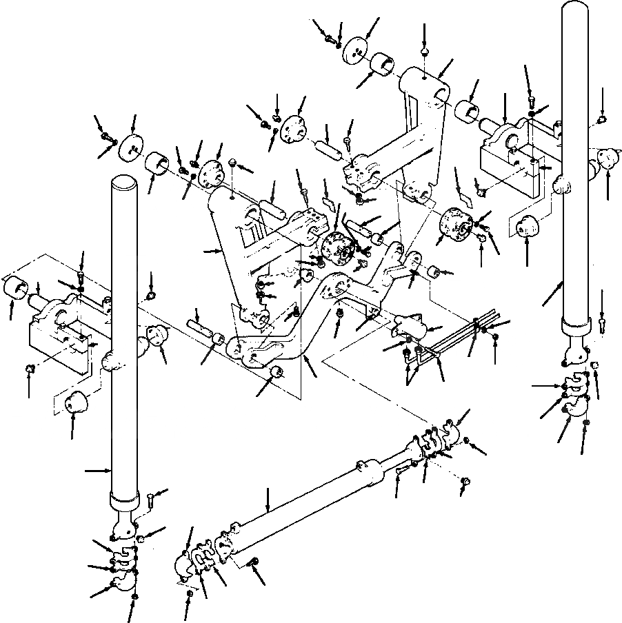 Схема запчастей Komatsu GD530A - СЦЕПНОЕ УСТРОЙСТВО LIFT ПРАВ. & ЛЕВ. 9ш ОТВАЛ ПОДВЕСКА КРЕПЛЕНИЕED ОБОРУД-Е