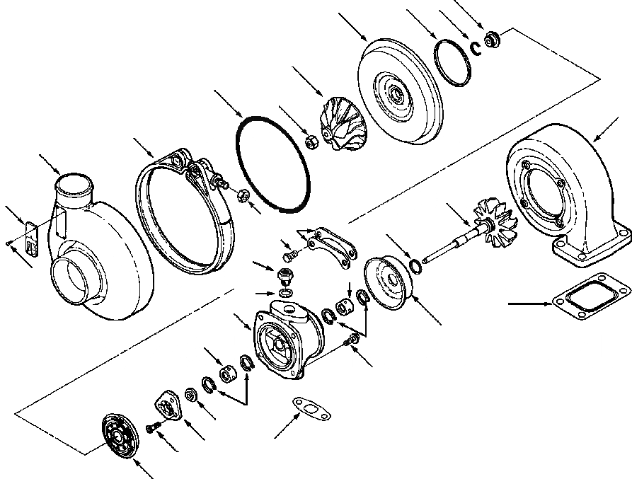 Схема запчастей Komatsu GD530A - ТУРБОНАГНЕТАТЕЛЬ ГОЛОВКА ЦИЛИНДРОВ