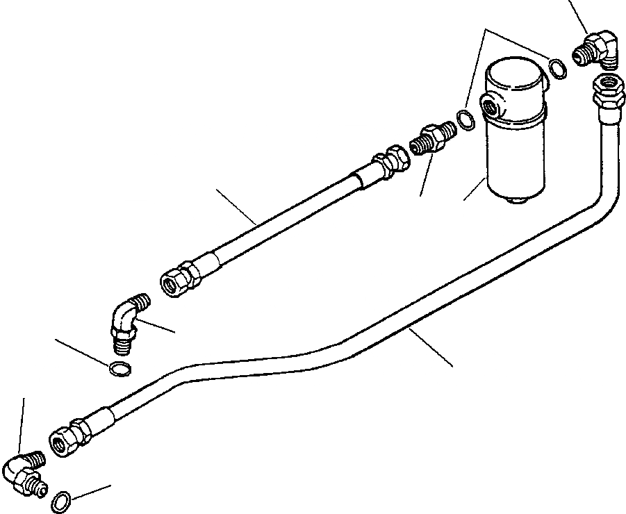 Схема запчастей Komatsu GD530A - CONVERTER МАСЛ. ФИЛЬТР ЛИНИИ ПРИВОД TRAIN