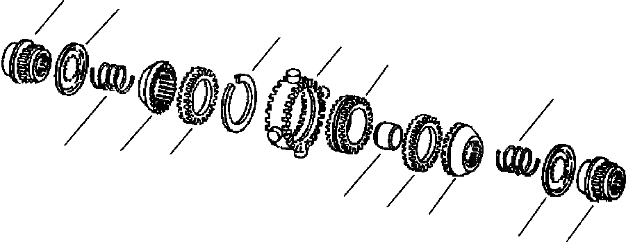 Схема запчастей Komatsu GD530A - NOSПАЛЕЦ ДИФФЕРЕНЦ. ПРИВОД TRAIN