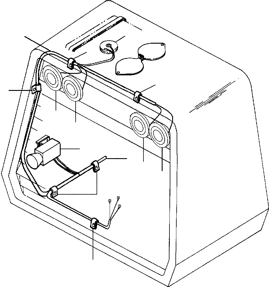 Схема запчастей Komatsu GD530A - BACKUP СИГНАЛИЗ-Я ЭЛЕКТР.