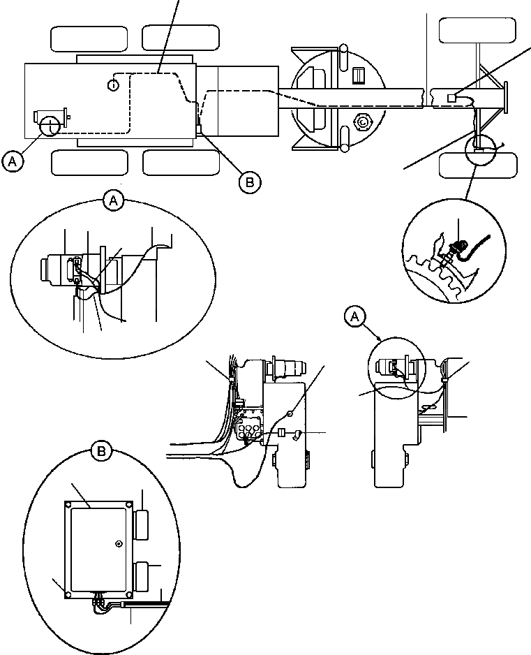 Схема запчастей Komatsu GD530A - ALL КОЛЕСА ПРИВОД ЭЛЕКТРИКА ЭЛЕКТР.
