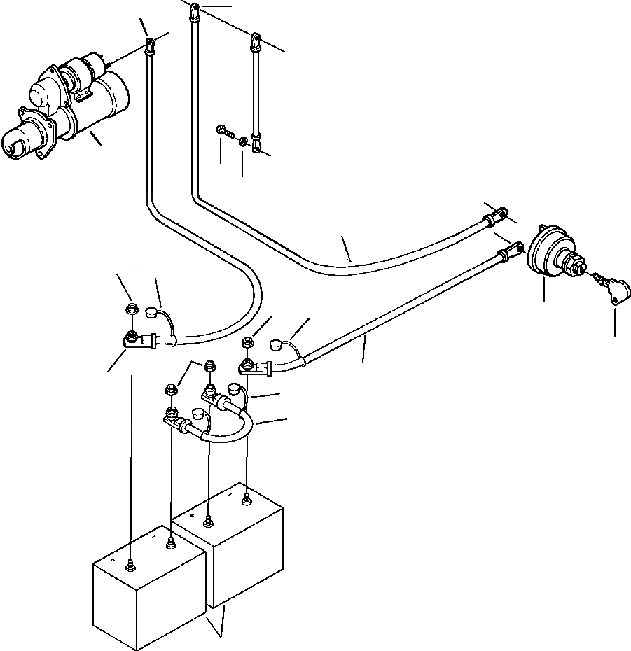 Схема запчастей Komatsu GD530A - МАЧТАER DISCONNECT ПЕРЕКЛЮЧАТЕЛЬ ЭЛЕКТР.
