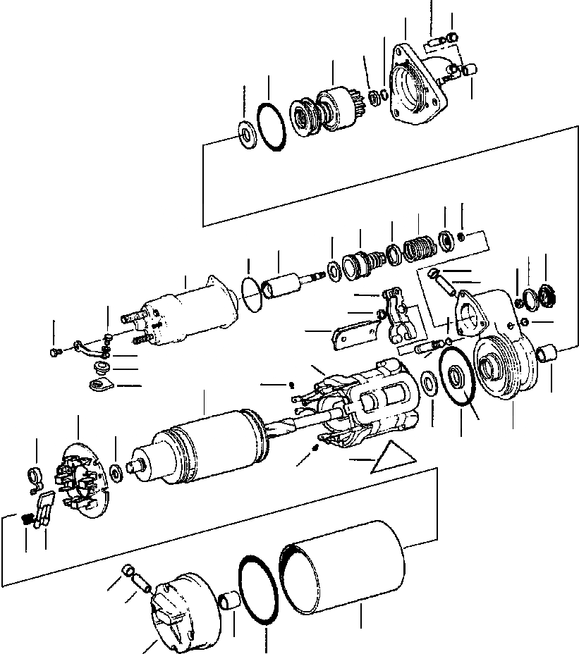 Схема запчастей Komatsu GD530A - CRANKING МОТОР ЭЛЕКТР.