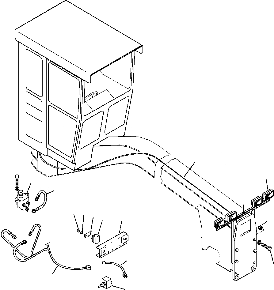 Схема запчастей Komatsu GD530A - ПЕРЕДН. BAR HI-НИЗ. BEAM HEADLIGHT УСТАНОВКА УПЛОТНЕНИЕED BEAM HALOGEN ОСВЕЩЕНИЕS ЭЛЕКТР.