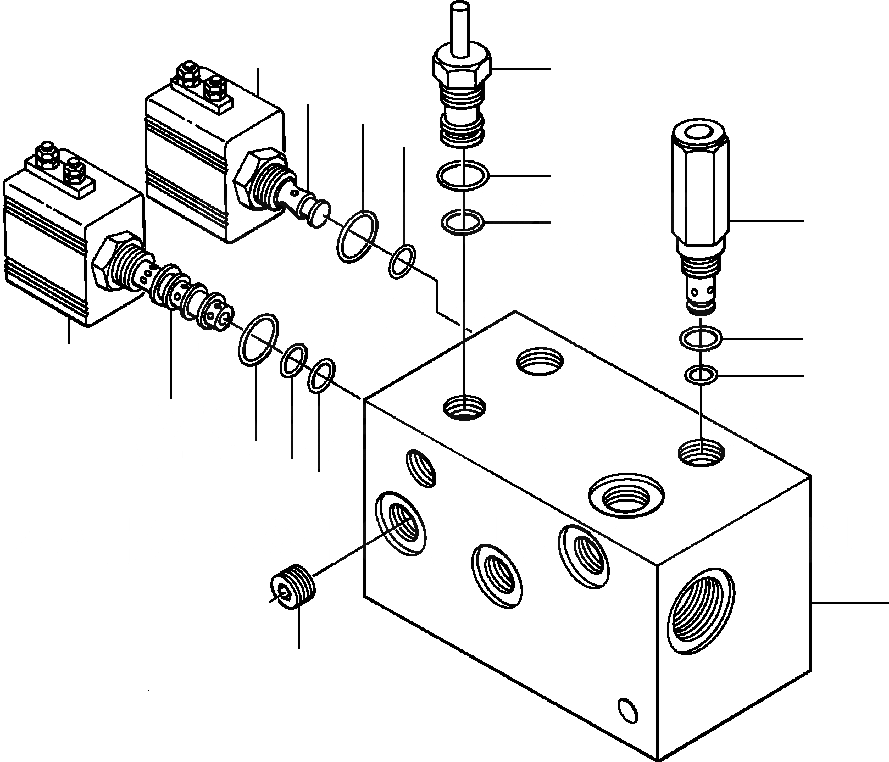 Схема запчастей Komatsu GD530A - JUNCTION БЛОК ПРАВ. И ЛЕВ. 9 DEGREE ОТВАЛ ПОДВЕСКА ГИДРАВЛS