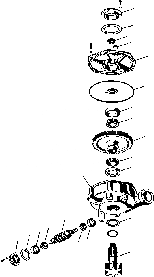 Схема запчастей Komatsu GD530A - КОЛЬЦЕВ.РЕВЕРС ПРИВОД КРЕПЛЕНИЕED ОБОРУД-Е