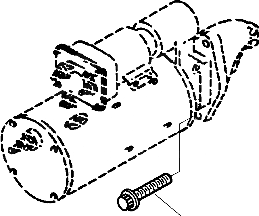 Схема запчастей Komatsu GD530A - СТАРТЕР КРЕПЛЕНИЕ БОЛТ ЭЛЕКТРИКА