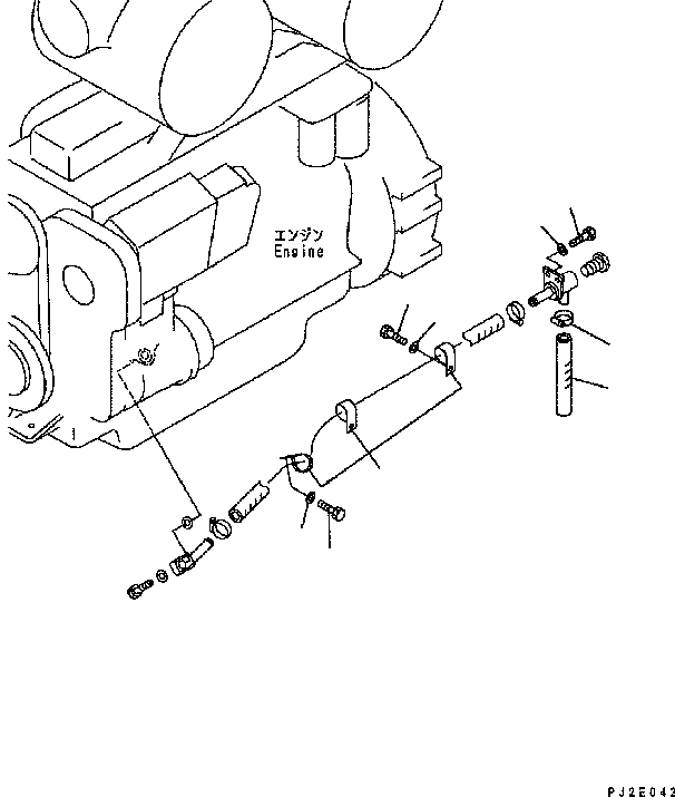 Схема запчастей Komatsu GD555-3C - ДВИГАТЕЛЬ АКСЕССУАРЫ (УДАЛЕНН. ДРЕНАЖН.) КОМПОНЕНТЫ ДВИГАТЕЛЯ