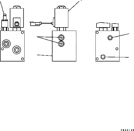 Схема запчастей Komatsu GD555-3C - ЗАДН. МОСТ (СОЛЕНОИДНЫЙ КЛАПАН, ВНУТР. ЧАСТИ) (бЛОК. ДИФФЕРЕНЦИАЛА ТИП) ТРАНСМИССИЯ