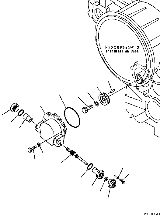 Схема запчастей Komatsu GD555-3C - ТРАНСМИССИЯ (SPEED METER) ТРАНСМИССИЯ