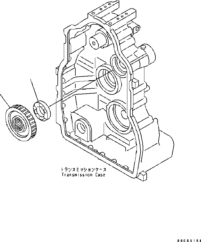 Схема запчастей Komatsu GD555-3C - ТРАНСМИССИЯ (ПРИВОД) ТРАНСМИССИЯ