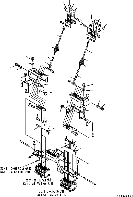 Схема запчастей Komatsu GD555-3C - КЛАПАН РЫЧАГ УПРАВЛ-Я (С РЫХЛИТЕЛЕМ ИЛИ SCARIFIER) КАБИНА ОПЕРАТОРА И СИСТЕМА УПРАВЛЕНИЯ