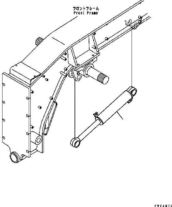 Схема запчастей Komatsu GD555-3C - SCARIFIER ЦИЛИНДР РАБОЧЕЕ ОБОРУДОВАНИЕ