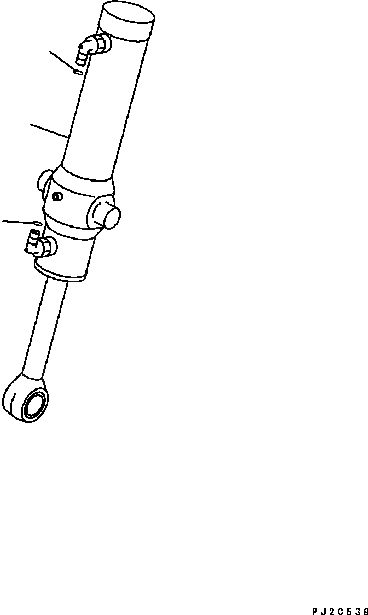 Схема запчастей Komatsu GD555-3C - ЦИЛИНДР РЫХЛИТЕЛЯ (TROPICAL) (№B7-) РАБОЧЕЕ ОБОРУДОВАНИЕ