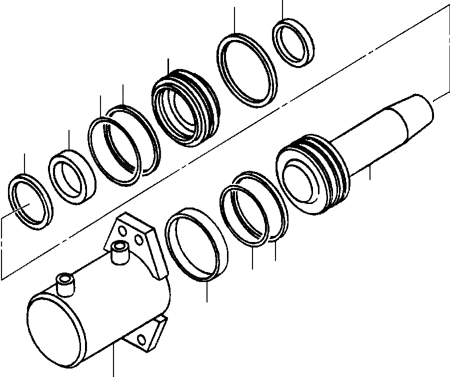 Схема запчастей Komatsu GD650A-1 - БЛОКИР. ПАЛЕЦ ЦИЛИНДР ГИДРАВЛS