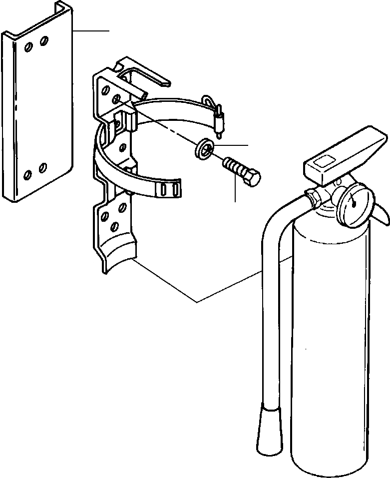Схема запчастей Komatsu GD650A - ОГНЕТУШИТЕЛЬ РАЗНОЕ