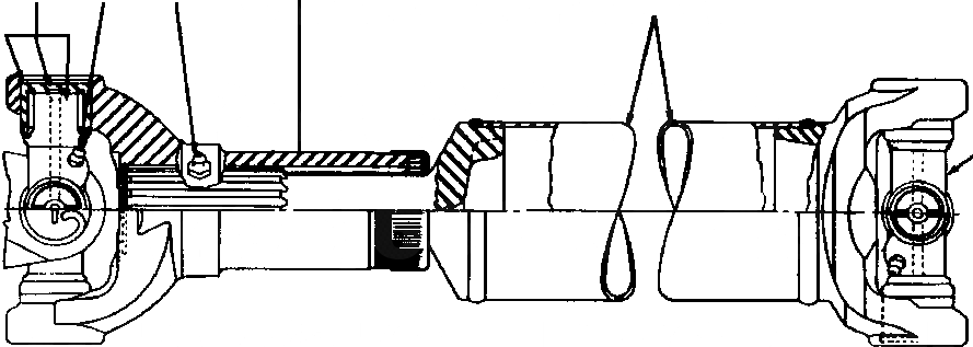 Схема запчастей Komatsu GD650A - ВЕДУЩ. ВАЛ ПРИВОД TRAIN