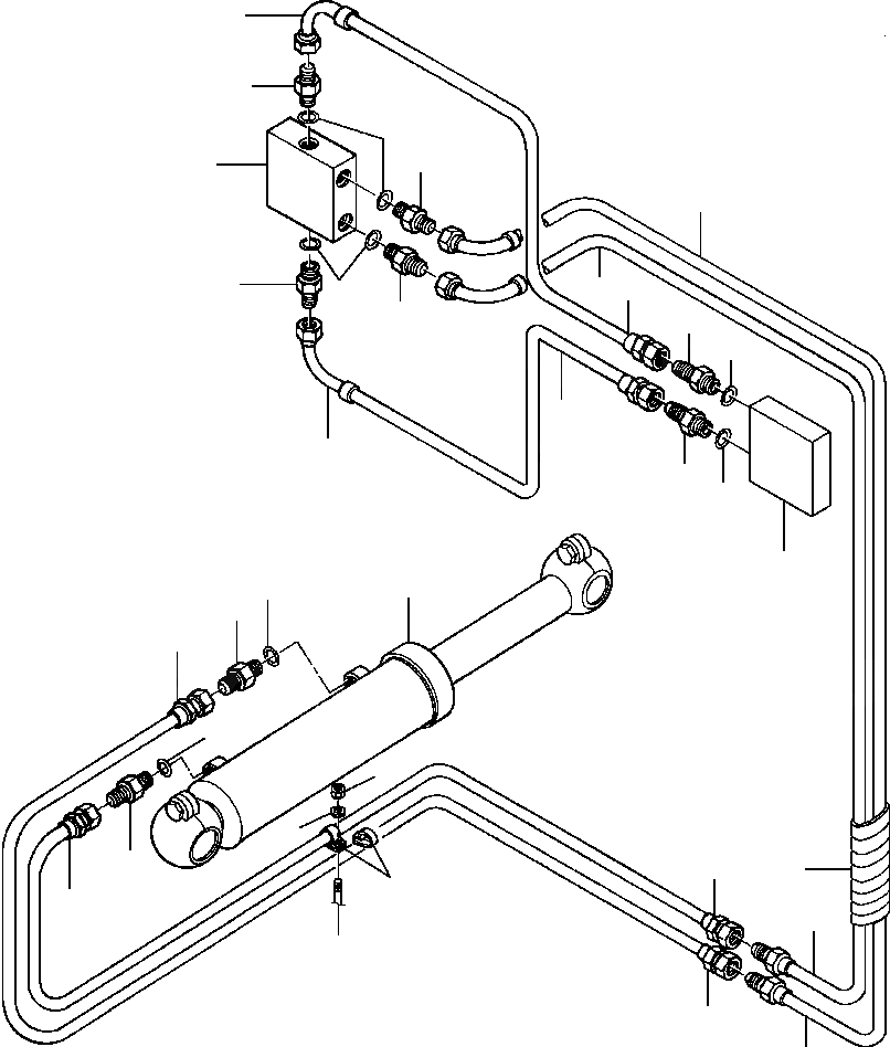 Схема запчастей Komatsu GD650A - БОКОВ. СДВИГ СЦЕПН. УСТР-ВА ЛИНИЯ АКТУАТОРАS ПРАВ. & ЛЕВ. 9ш ОТВАЛ ПОДВЕСКА ГИДРАВЛS