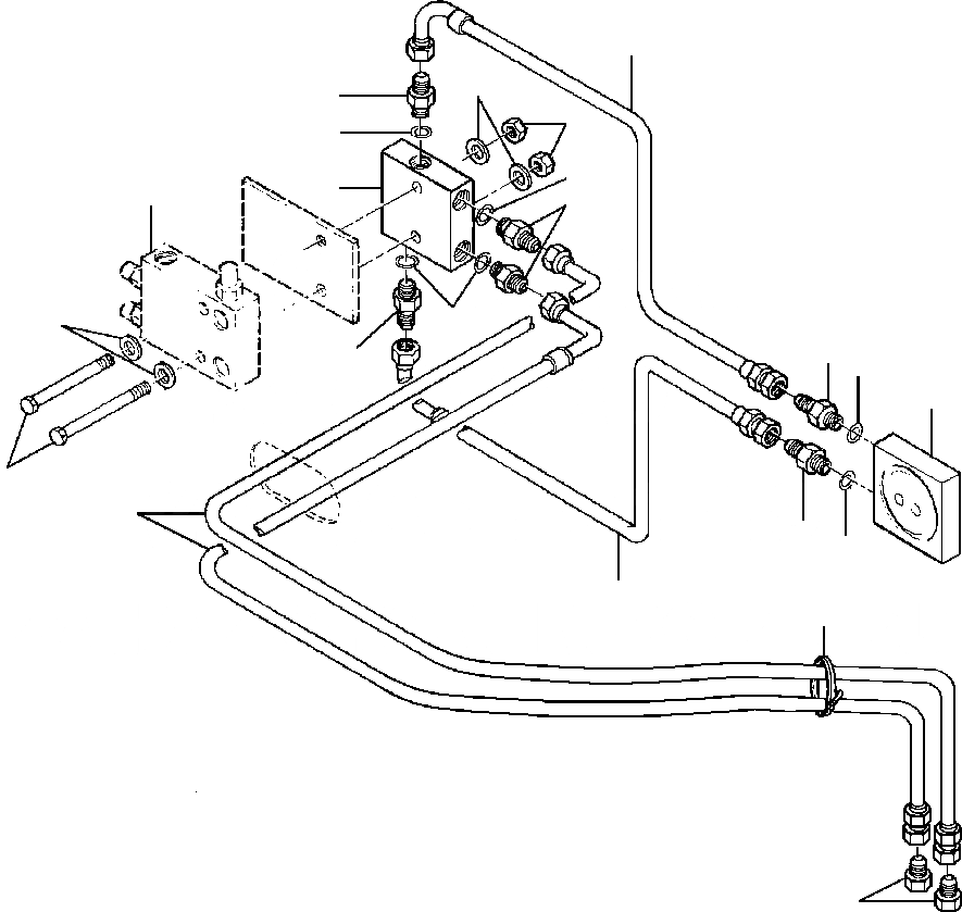 Схема запчастей Komatsu GD650A - DOZER ОТВАЛ ЛИНИЯ АКТУАТОРАS ГИДРАВЛS