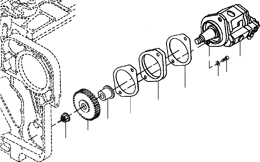 Схема запчастей Komatsu GD650A - РУЛЕВ. УПРАВЛЕНИЕ & ТОРМОЗ. НАСОС КРЕПЛЕНИЕ ГИДРАВЛS