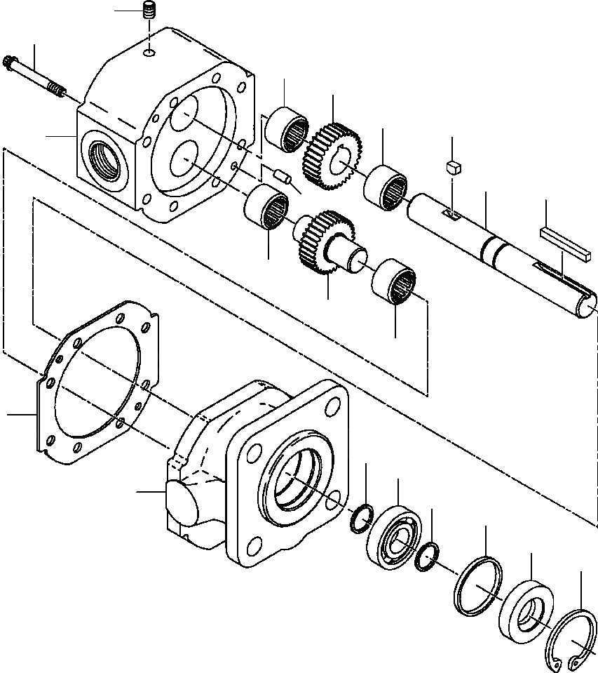 Схема запчастей Komatsu GD650A - ДИФФЕРЕНЦ. ГИДР. НАСОС. заводской номер 7 И DOWN ГИДРАВЛS