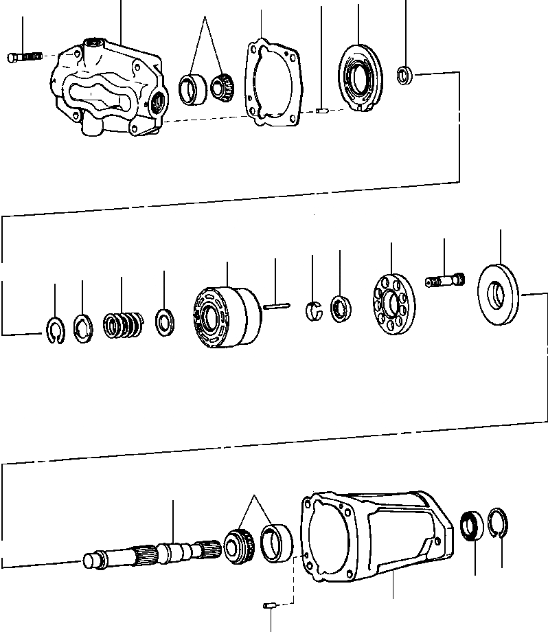 Схема запчастей Komatsu GD650A - AWD МОТОР ГИДРАВЛS