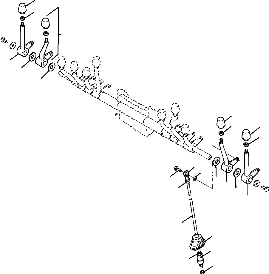 Схема запчастей Komatsu GD650A - ОПЦ.AL РЫЧАГИ УПРАВЛ-Я ВСПОМОГ. ГИДРАВЛS