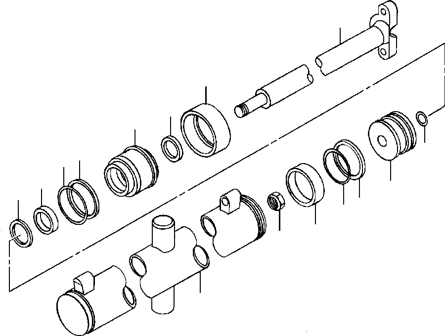 Схема запчастей Komatsu GD650A - СЦЕПНОЕ УСТРОЙСТВО ГИДРОЦИЛИНДР ПОДЪЕМА ГИДРАВЛS