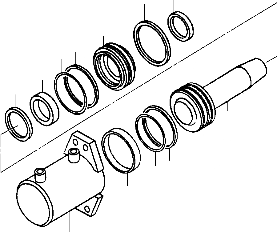 Схема запчастей Komatsu GD650A - БЛОКИР. ПАЛЕЦ ЦИЛИНДР ПРАВ. & ЛЕВ. 9ш ОТВАЛ ПОДВЕСКА ГИДРАВЛS