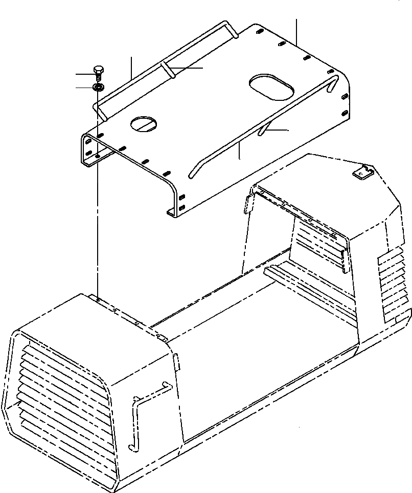 Схема запчастей Komatsu GD650A - КАПОТ TOP заводской номер 8 И DOWN SUPERSTRUCTURE