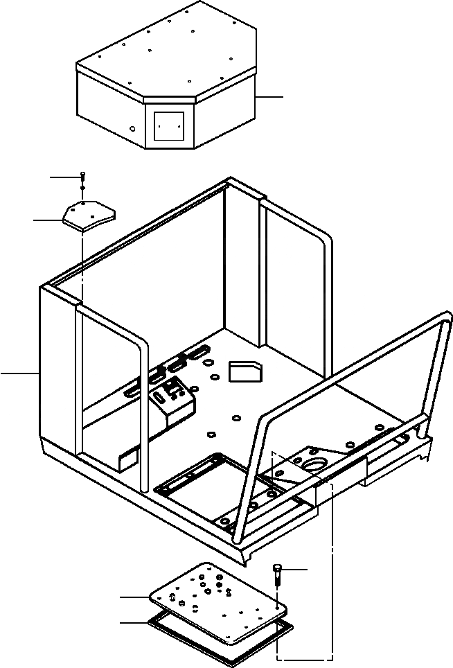 Схема запчастей Komatsu GD650A - ROADSTER КАБИНА ОПЕРАТОРА SUPERSTRUCTURE