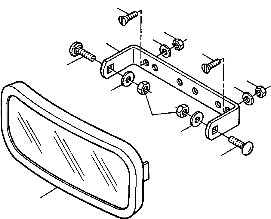 Схема запчастей Komatsu GD650A - ВНУТР. ЗАДН. VIEW MIRROR SUPERSTRUCTURE
