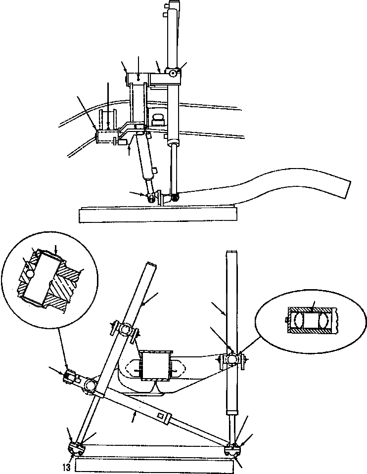 Схема запчастей Komatsu GD650A - СЦЕПНОЕ УСТРОЙСТВО LIFT ПРАВ. BIASED ОТВАЛ ПОДВЕСКА КРЕПЛЕНИЕED ОБОРУД-Е