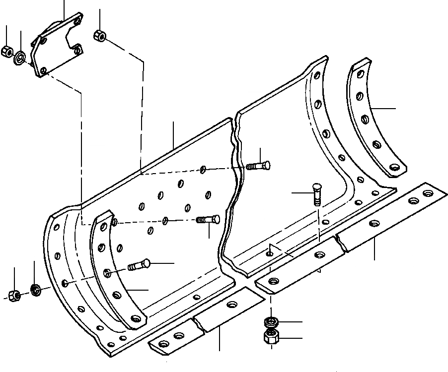 Схема запчастей Komatsu GD650A - INCH MOLDBOARD - GD7-C FT. С MOVEABLE ЦИЛИНДР КРЕПЛЕНИЕ КРЕПЛЕНИЕED ОБОРУД-Е