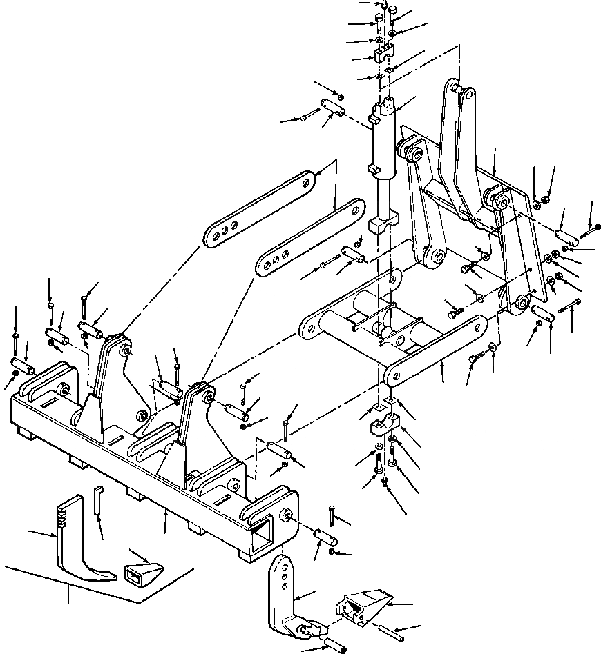 Схема запчастей Komatsu GD650A - РЫХЛИТЕЛЬ УСТАНОВКА КРЕПЛЕНИЕED ОБОРУД-Е