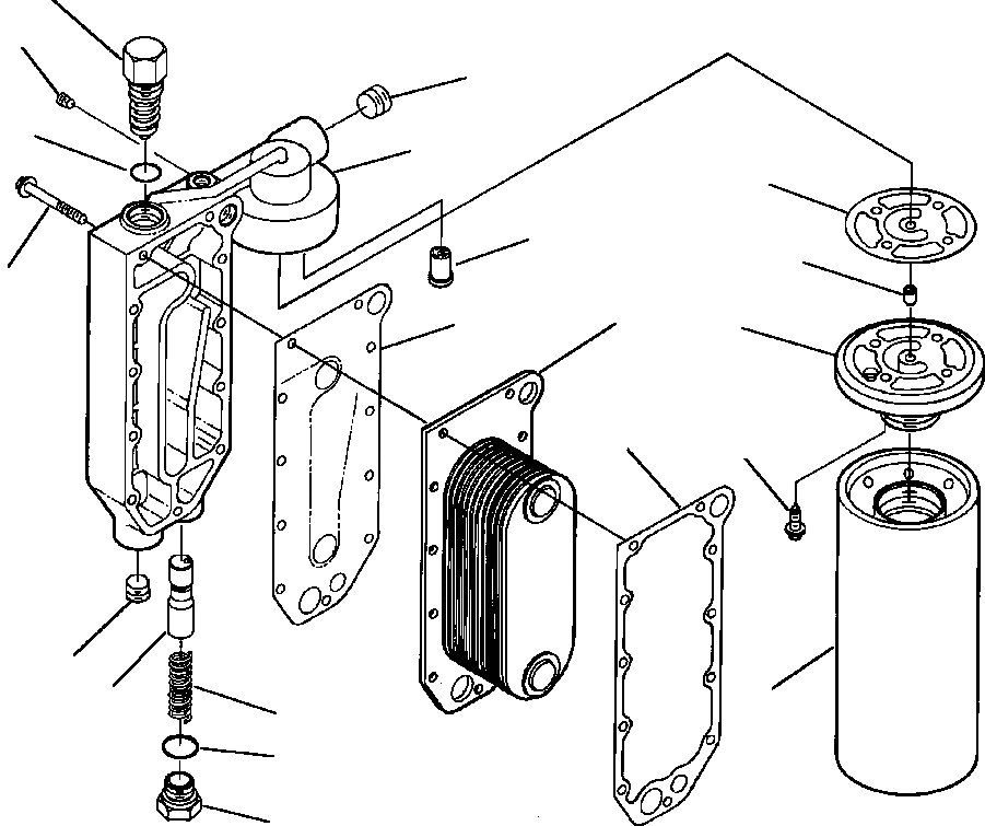 Схема запчастей Komatsu GD650A - LUBE МАСЛООХЛАДИТЕЛЬ СИСТЕМА СМАЗКИ МАСЛ. СИСТЕМА
