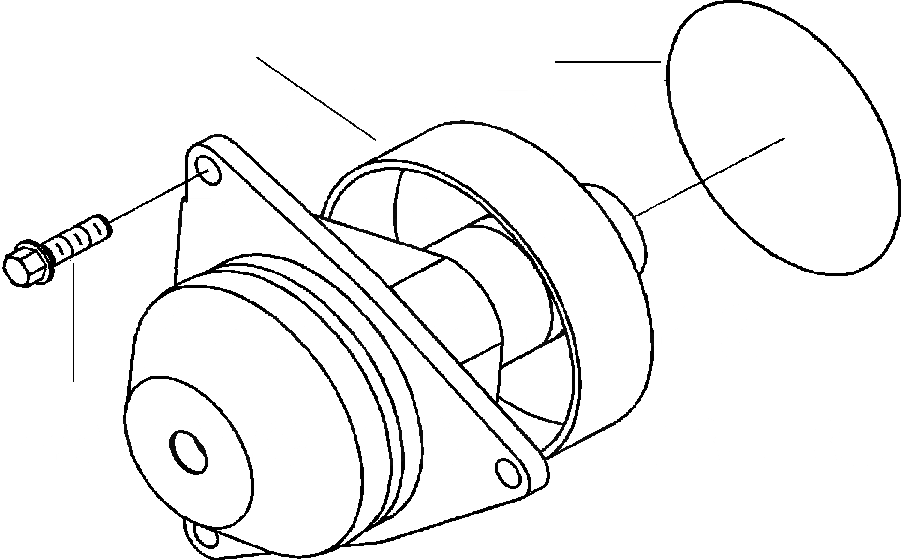 Схема запчастей Komatsu GD650A-2CY - FIG. A-AA ВОДЯНАЯ ПОМПА ДВИГАТЕЛЬ