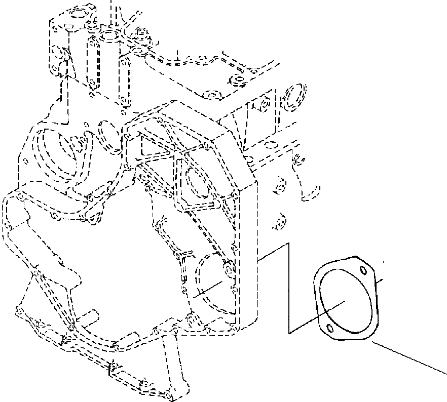 Схема запчастей Komatsu GD650A-2CY - FIG. A7-AA ВСПОМОГ. НАСОС ДВИГАТЕЛЬ
