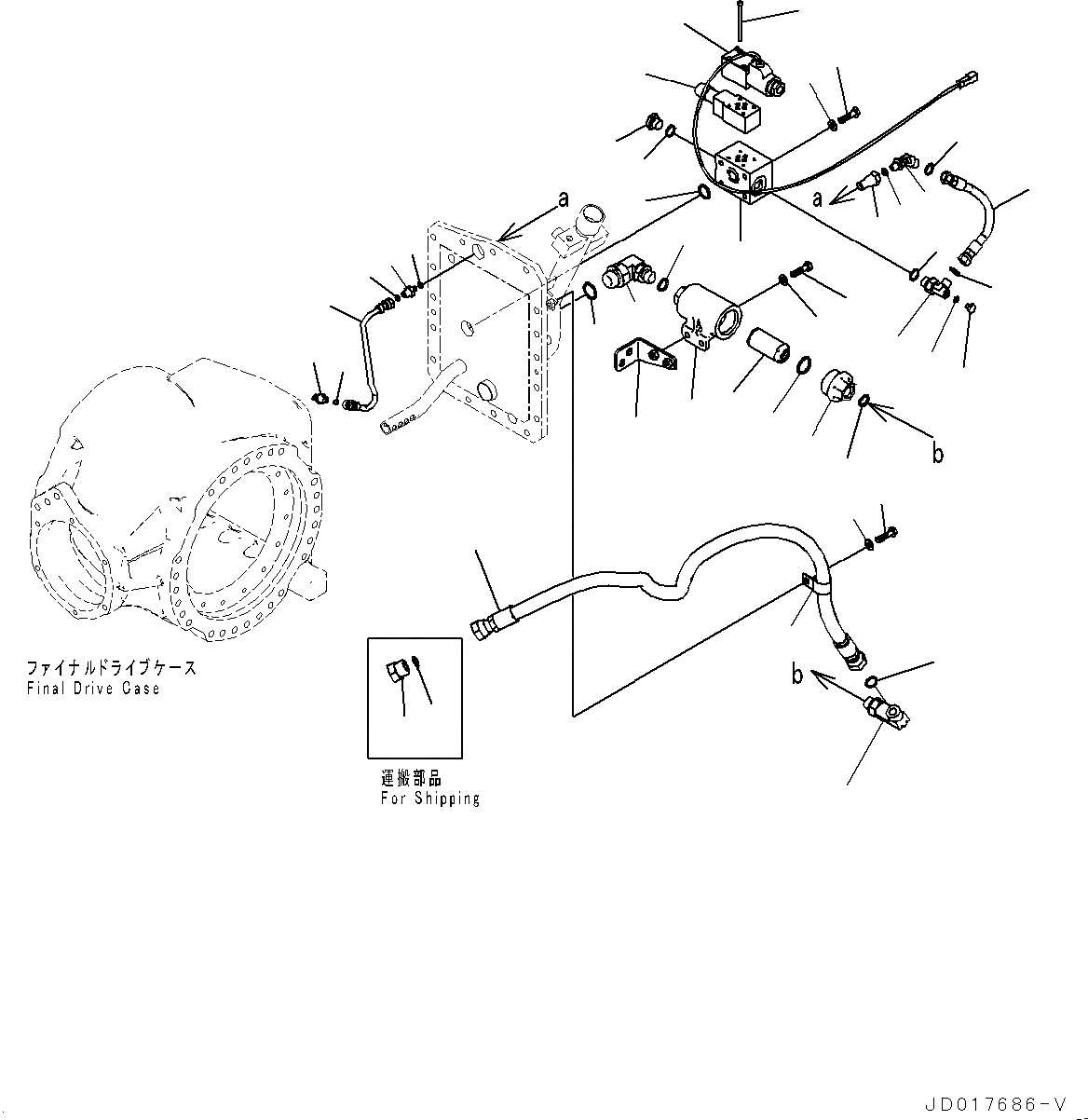 Схема запчастей Komatsu GD655-5 - ЗАДН. МОСТ, бЛОК. ДИФФЕРЕНЦИАЛА ТИП, КОНЕЧНАЯ ПЕРЕДАЧА, СОЛЕНОИДНЫЙ КЛАПАН И ТРУБЫ ЗАДН. МОСТ, бЛОК. ДИФФЕРЕНЦИАЛА ТИП